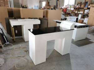 Tiroirs de table à ongles de haute qualité Station de maquillage Bureau de manucure à ongles pour ensemble de meubles de salon - Product Image 3