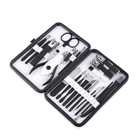 Kit de soin des ongles professionnel pour femmes, luxueux, rose, en acier inoxydable, pour la maison et les voyages, ensemble de manucure, coupe-ongles, boîte de soin des pieds