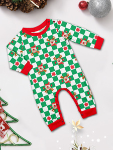 Conjunto de Pijamas de Natal Personalizados com Estampa de Rena Verde de Manga Longa para Família - Product Image 5
