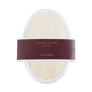 Brosse de bain en luffa naturelle personnalisée Fournitures de bain d'hôtel Serviette de bain en éponge ovale