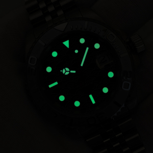 Reloj para Hombre con Movimiento NH35, Caja de 40 mm, Cristal de Zafiro Verde Luminoso, Esfera Blanca, Manecillas Azules, Relojes de Pulsera Mecánicos Automáticos - Product Image 5