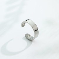 Nouveau anneau magnétique en acier inoxydable 18K Double magnétique pour le soulagement du ronflement santé accessoires de bijoux de mode