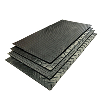 Tapis de protection du sol en HDPE haute densité, épaisseur 10 mm, résistant au feu et à l'usure, avec service de découpe pour la construction