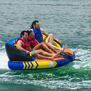 <span class=keywords><strong>Tube</strong></span> gonflable de vol de bateau de beignet de 5 personnes remorquable <span class=keywords><strong>pour</strong></span> des jeux de sports nautiques flottants d'enfants et d'adultes - Product Image 6