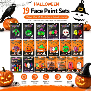Panwenbo - Kit de <span class=keywords><strong>Pintura</strong></span> Facial y Corporal Profesional, <span class=keywords><strong>Pintura</strong></span> para Cosplay, No Tóxica, Hipoalergénica, Segura para Halloween - Product Image 3