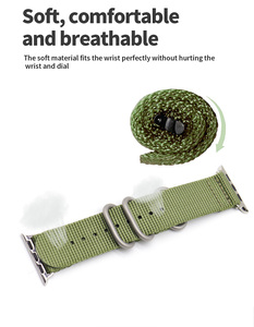 Bracelet de montre en nylon réglable 38/42 mm, vente chaude 2024, bracelets de montre intelligente pour <span class=keywords><strong>iWatch</strong></span> séries <span class=keywords><strong>1</strong></span> 2 3 4 5 6 7 - Product Image 3