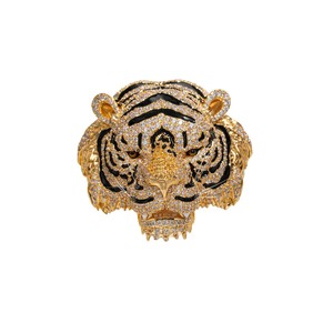Broche con Cabeza de Tigre de Diseño Original, Chapado en Oro, Aleación de Zinc, Unisex, Pin de Moda, Regalo - Product Image 5