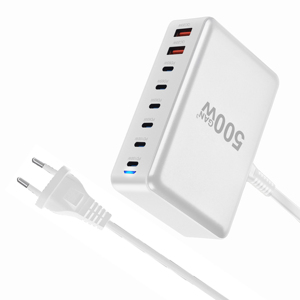 Tendance Produits Chauds 6C2A 8 Port USB Type C Station De Charge 500W Gan Charge Rapide pour Ordinateur Portable Téléphone Mobile pour Écouteurs Cadeau - Product Image 6