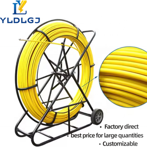YILI OEM y CE, Tiracables <span class=keywords><strong>de</strong></span> Fibra <span class=keywords><strong>de</strong></span> Vidrio <span class=keywords><strong>de</strong></span> Alta Resistencia <span class=keywords><strong>de</strong></span> 8mm*150m, <span class=keywords><strong>Cinta</strong></span> Flexible para Pasar Cables en Ductos, Herramienta Duradera para Instalar Cables Eléctricos - Product Image 1