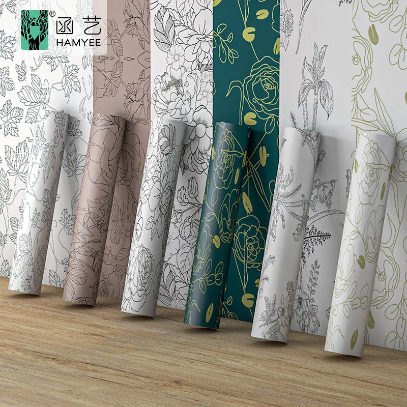 Custom design peel and stick wall wallpaper eco friendly custom wallpaperfor living room luxury