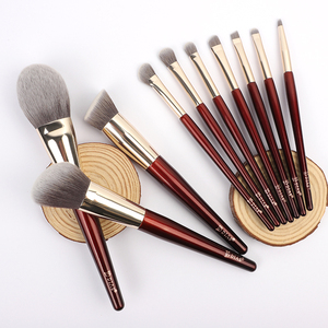Brochas de Maquillaje Veganas Sintéticas de Alta Calidad, Libres de Crueldad, con Logotipo Personalizado Profesional, <span class=keywords><strong>Precio</strong></span> de Fábrica al por Mayor, 10 Piezas - Product Image 2