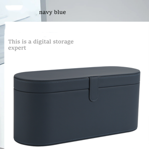 Boîte de rangement magnétique en cuir pour sèche-<span class=keywords><strong>cheveux</strong></span> <span class=keywords><strong>Dyson</strong></span> HD01 avec deux buses et étui cadeau de voyage en cuir PU - Product Image 4