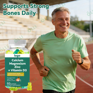 Gomitas Masticables de Marca Privada OLLI OEM, Complejo Vegano de Magnesio Glicinato, Calcio, Potasio, Vitamina D3, Suplemento para el Cuidado de la Salud - Product Image 3