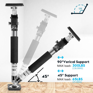 Diy 45.7 ~ 61 इंच समायोज्य ऊंचाई कैबिनेट टेलीस्कोपिक समर्थन पोल अधिकतम 100kg ओम लोड के साथ - Product Image 5