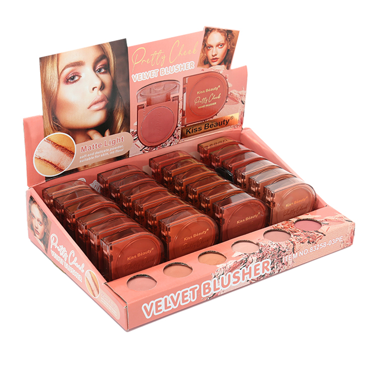 Контурирования теней Компактная пудра палитра обзор бархата Румяна 6 видов цветов Румяна для лица Уход за кожей лица глаза Decorte кисть для пудры