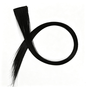 Fujia Soie à haute température Style droit Direct Bande de couleur mate Pièce de cheveux à teindre Suspendus Oreille <span class=keywords><strong>Clip</strong></span>-In <span class=keywords><strong>Extension</strong></span> de cheveux - Product Image 5