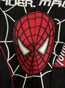 Giacche da Corsa Vintage da Uomo con Grande Ricamo a Ragno Personalizzato, Giacche da Auto da Corsa Nascar Pesanti Retrò <span class=keywords><strong>Oversize</strong></span> in Twill Nero - Product Image 5