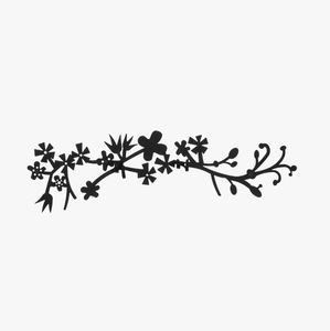 Porte-clés mural décoratif en métal écologique, forme de feuille noire, style moderne français, 4 crochets - Product Image 1