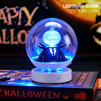 Lampe de nuit LED en forme de tête de citrouille pour enfants - Rechargeable, changeant de couleur RGB, pour la chambre à coucher