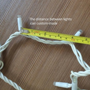 Vacaciones luz del proyecto OEM personalizar impermeable al aire libre CE RoHS aprobar IP65 de cable de goma de luz led de cadena cortina luces - Product Image 4