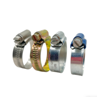 Collier de serrage à vis sans fin en acier inoxydable antirouille à tête bleue pour tuyau d'eau et de carburant automobile