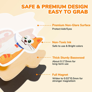 Aimants de réfrigérateur en bois personnalisés en gros, design Art Déco, décoration d'intérieur, cadeau de Noël - Product Image 4