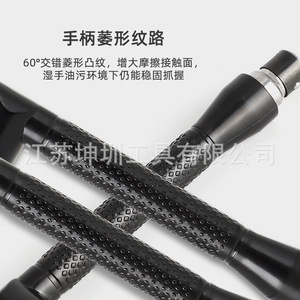 ด้ามจับไขควงรูปตัว L ขนาด 1/4 นิ้ว หัวบิตเกรดอุตสาหกรรม พื้นผิวกันลื่น สำหรับพื้นที่แคบ - Product Image 5