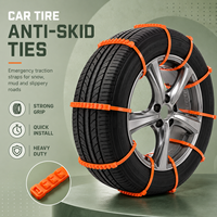 Attaches de câbles en nylon résistantes pour temps froid, attaches de câbles PA66 pour camionnettes, camions légers, traction des roues, boue, neige, routes glissantes