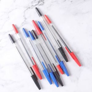 Hot Sale Very Cheap Promotional Simple Ballpoint Pen 1.0mm Logo Custom Wholesale Writing Plastic - Product Image 2