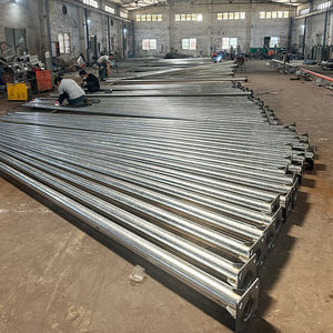 Солнечный светодиодный уличный фонарный столб из оцинкованной стали 20-25 футов, металлический столб для солнечных уличных фонарей - Product Image 4