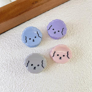 Qianjin Custom Ontwerp Meisje Haarstyling Accessoires Kleine Hond Vormige Haarclips Acetaat Mini Schattige Cartoon Puppy Haarspeld - Product Image 4