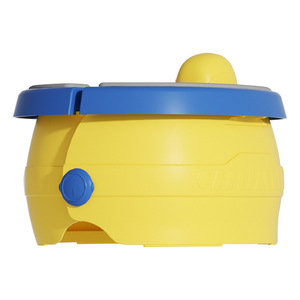 Portable Folding Toilet For Children Yellow Blue Pp Material 2-4 Years Age Range Multifunctional Travel Use - Product Image 2