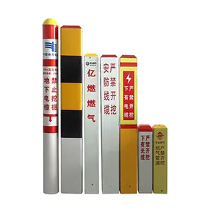 Factory direct Cable marker Buried pvc power warning pile Gas water supply pipeline identification stake FRP marker pile