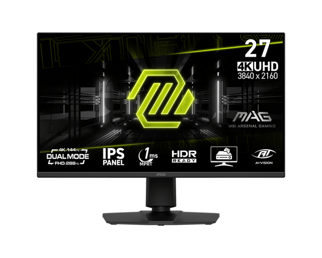 MSI MAG 275UPD 27 Inch IPS 180hz Monitor 4K UHD 3840*2160 1ms HDR Ready AI Vision Gaming Monitors Esports PC