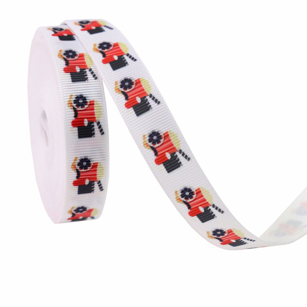 Camión de bomberos-Blanco-1,6 cm*10 yardas