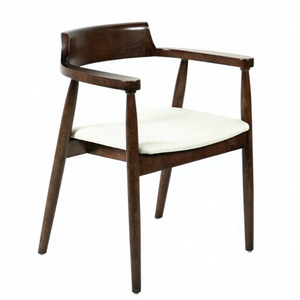 Sillón de Madera de Roble Moderno en Oferta, Silla de Comedor Cómoda para <span class=keywords><strong>Hotel</strong></span>, Hogar, Oficina, Baño, Sillón de Comedor Luka - Product Image 1