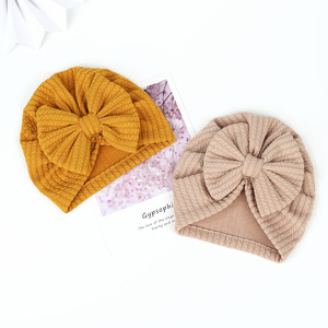 طفل المتضخم القوس واسعة عمامة هيرباند الفتيات الاطفال مضلع محبوك شريط رأس معقود Headwraps الفتيات Hairbow عمامة - Product Image 3