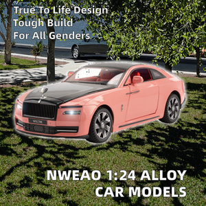NWEAO Modellini <span class=keywords><strong>Auto</strong></span> in Lega e Gomma Lucida <span class=keywords><strong>1</strong></span>:<span class=keywords><strong>24</strong></span>, Giocattoli in <span class=keywords><strong>Scala</strong></span> per Bambini 5-7 Anni, Unisex - Product Image 2