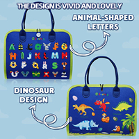 Tablero de Actividades Portátil y Duradero de Tela con Diseño de Libro, Juguete Educativo para Niños Pequeños, Desarrollo de Habilidades Tempranas