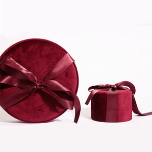 Boîtes à bijoux Annaigee Custom Velvet et Nappan à bouche ouverte, <span class=keywords><strong>lignes</strong></span> <span class=keywords><strong>sinueuses</strong></span> douces - Product Image 4