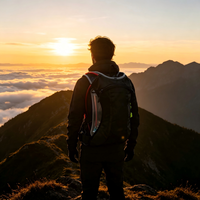 Sac à dos d'hydratation en nylon respirant, sac à eau pliable imperméable personnalisé pour la course à pied, le vélo, l'escalade, l'entraînement en trail
