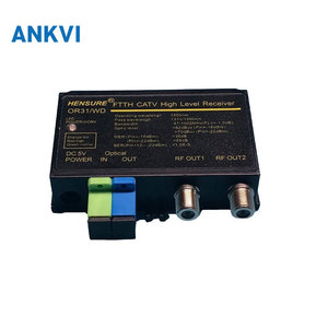 Receptor Óptico FTTH de 1550nm OR31W WDM con Entrada de 1310 y 1490nm, Salida Dual de 5V, Conector F de 75Ω, 47-1002MHz para GPON EPON - Product Image 1