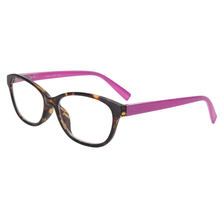 Goede Kwaliteit Moderne Stijl Vrouwen Lente Scharnier Lezers Met Case Roze Fashion Plastic Leesbril