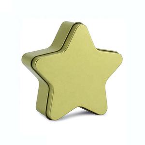 Wholesale star shaped <strong>tin</strong> box for chocolates storage Christmas gift <strong>tin</strong> <strong>pretty</strong> star <strong>tin</strong> <strong>can</strong> - Product Image 1