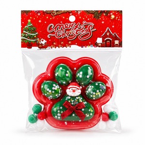 Giant Christmas <b>Cat</b> Paw <b>Squishy</b> Toy, Super Soft Sludge Texture Stress Relief Squeeze Fidget Vent Toy - Product Image 1