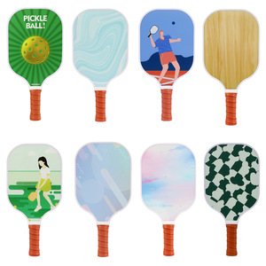 Raquettes de pickleball en fibre de verre T300, poignée antidérapante en fibre de carbone, équipement de sport de plein air, raquettes de plage pour adultes, design personnalisé - Product Image 1