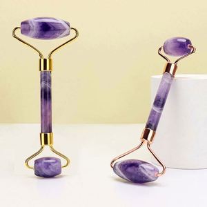 Juego de Rodillo de Jade y Gua Sha de Amatista para Uso Diario, Tendencia 2025, para Mujeres, Gadgets de Belleza y Productos de Cuidado Personal de la Piel - Product Image 4