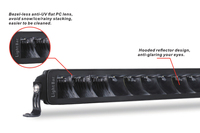 Barre lumineuse LED à une seule rangée sans cadre anti-éblouissement de 120 W et 32 pouces pour camion tout-terrain 4x4