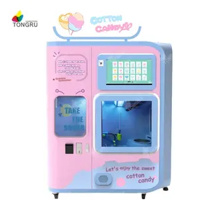 Máquina expendedora automática de algodón y dulces, máquina comercial de algodón