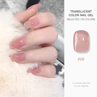 Kit de vernis gel UV/LED de marque propre, 100 couleurs rouges, sans HEMA, non toxique, avec conception de logo gratuite